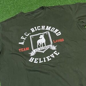 Team Ted Lasso AFC Richmond Believe Graphic T-Shirt Army Green Size 3XL